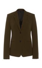 Moda Operandi Helmut Lang Asymmetric Cotton-blend Jacket Size: 0