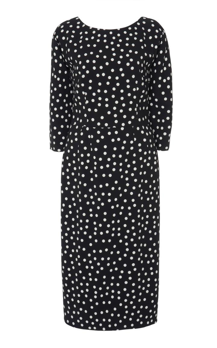 Dolce & Gabbana Polka-dot Stretch-crepe Midi Dress