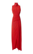 Elie Saab Sleeveless High Neck Cady Dress