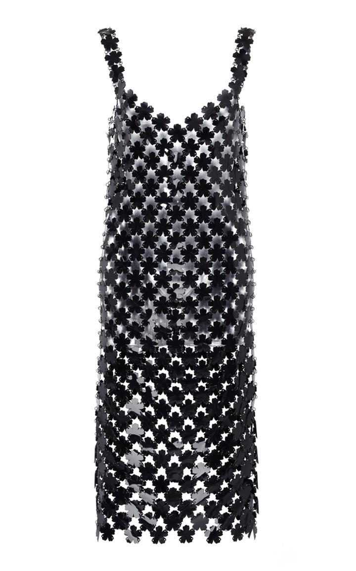 Paco Rabanne Paillette-embellished Chainmail Midi Dress Size: 34