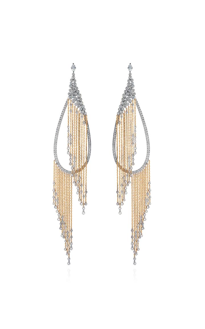 Mike Joseph White Gold And White Diamond Allure Earring