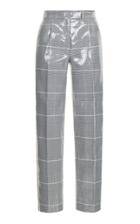 Rasario Sequin-embellished Plaid Trousers