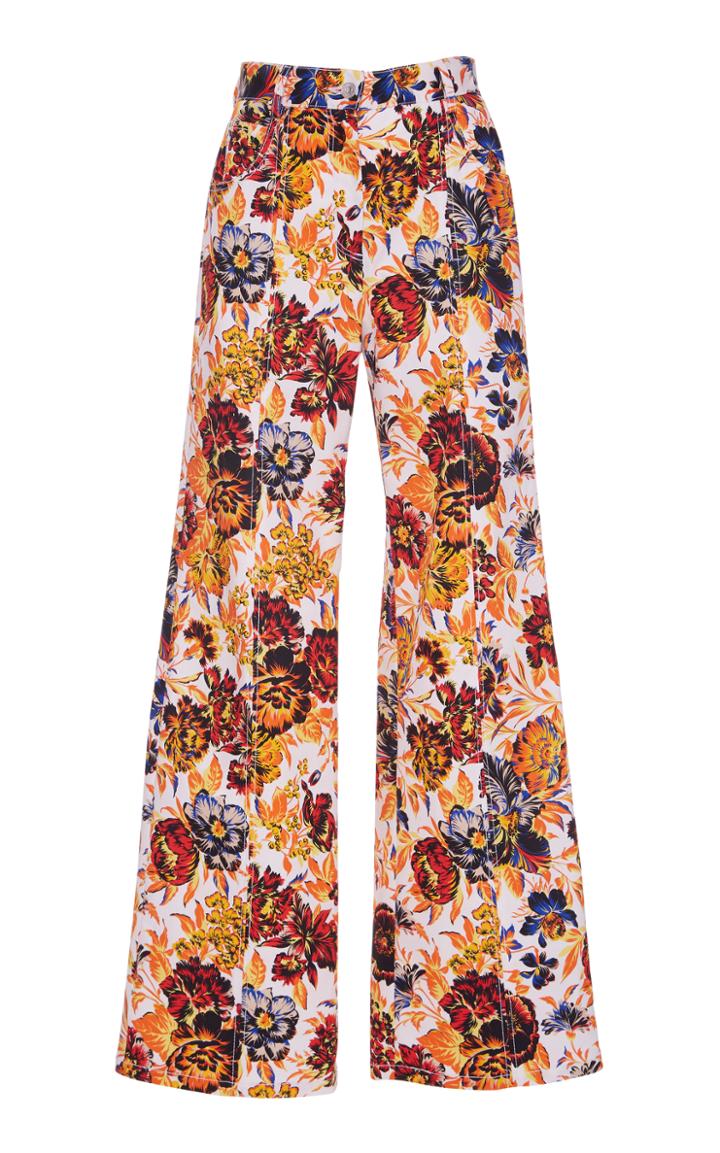 Msgm Tropical Jungle Print Pant
