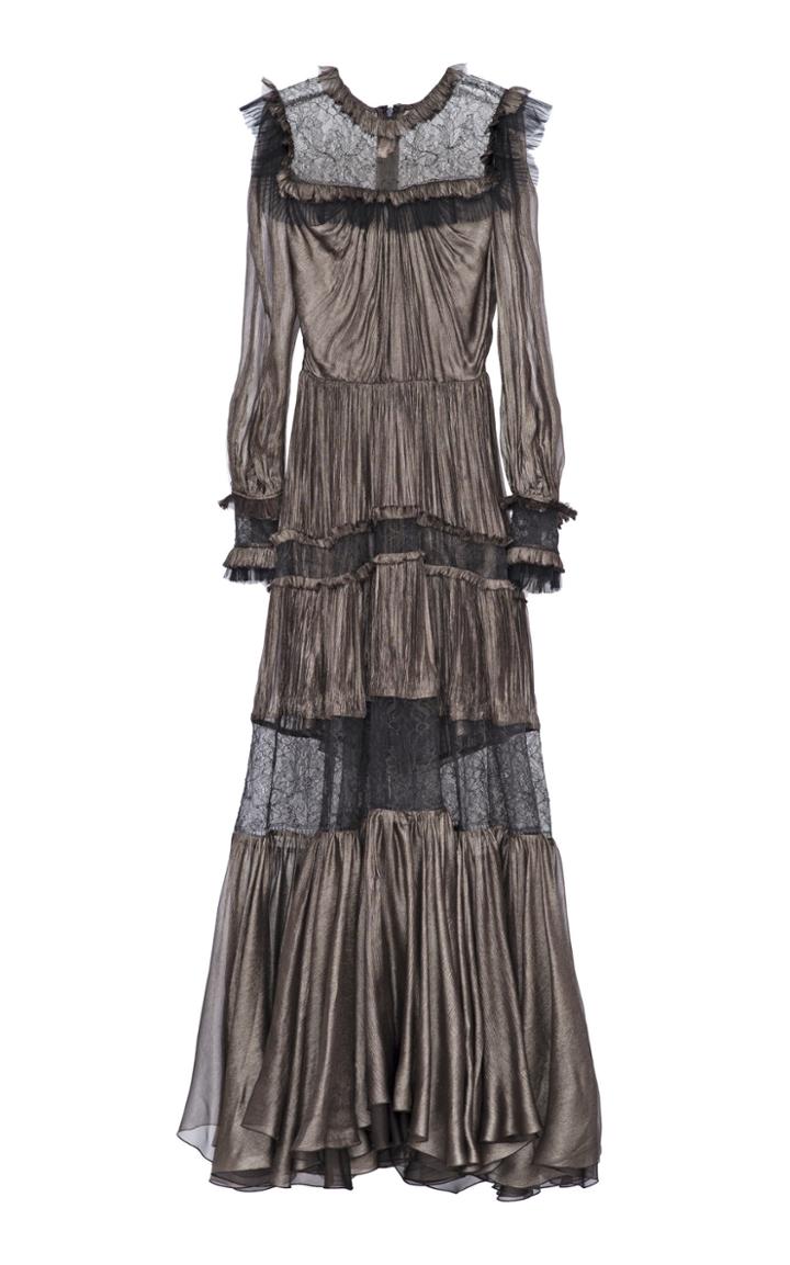 Maria Lucia Hohan Holly Metallic Mousseline Dress
