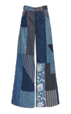 Etro High-rise Patchwork Wide-leg Jeans