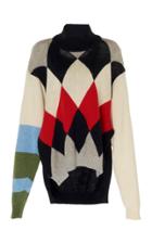 Preen By Thornton Bregazzi Ingrid Color-blocked Knit Sweater