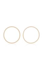 Fallon Cheekbone Gold-pated Crystal Hoop Earrings