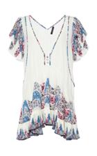 Moda Operandi Isabel Marant Nubia Printed Ruffle-embellished Silk Dress Size: 32