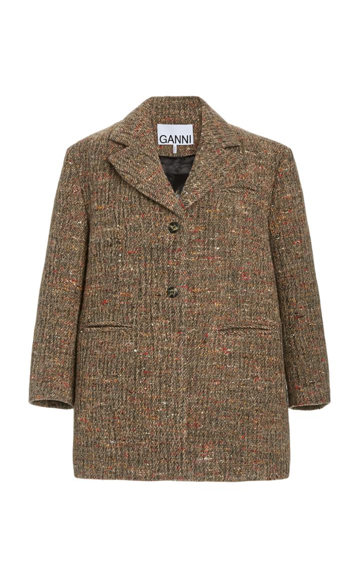 Moda Operandi Ganni Multi Wool Jacket