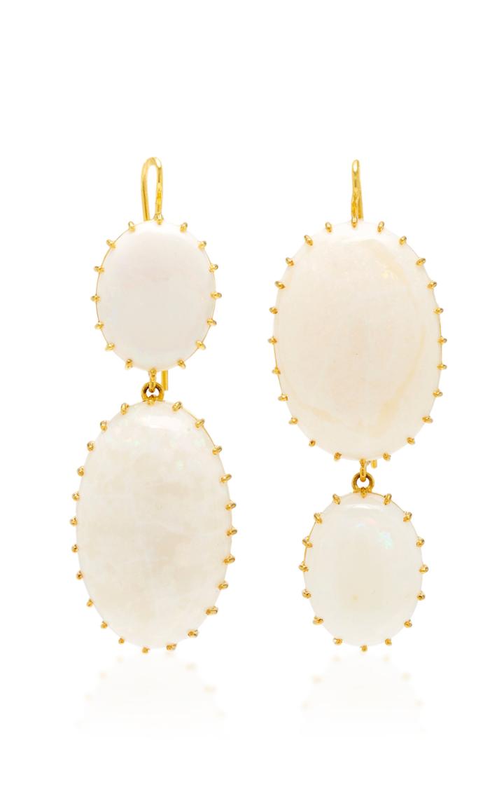 Renee Lewis One-of-a-kind Gold Antique Opeal Earrings