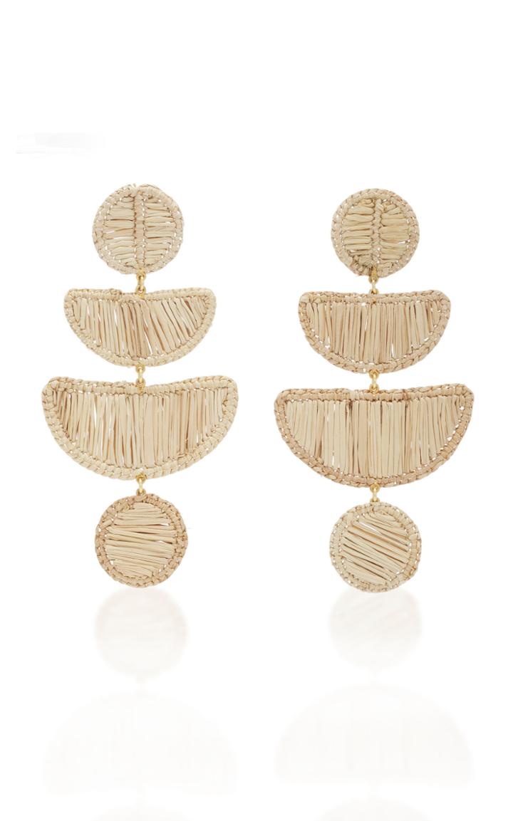 Mercedes Salazar Movil Beige Earrings