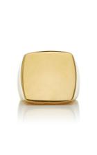 Isabel Lennse Gold-plated Signet Ring Size: 6