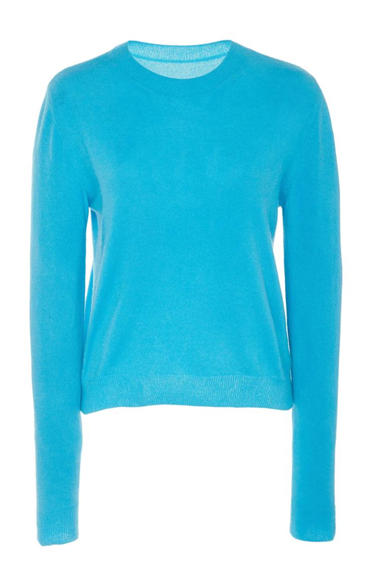 The Elder Statesman Billy Cropped Classic Cashmere Sweater