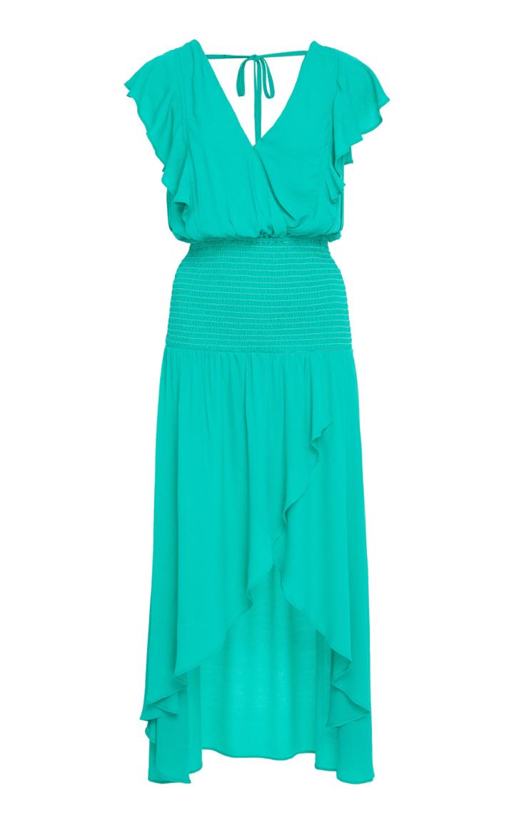Suboo Lost City Shirred Maxi Dress