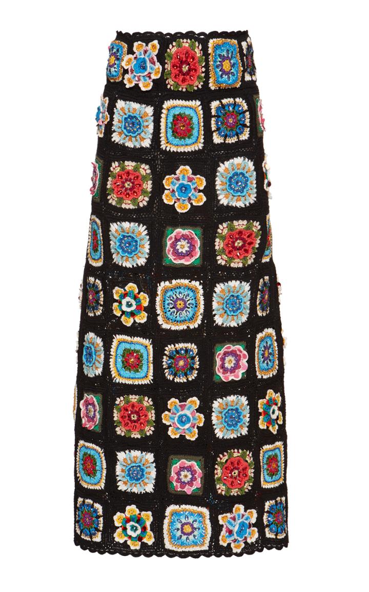 Dolce & Gabbana Hand-woven Knit Skirt