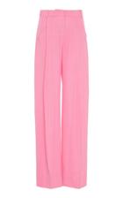 Jacquemus Loya Pleated Silk-blend Wide-leg Trousers