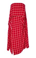 Monse Fly Away Windowpane Dress