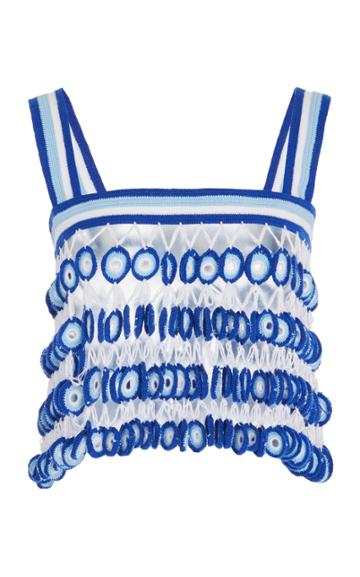 My Beachy Side Circular Crochet Crop Top