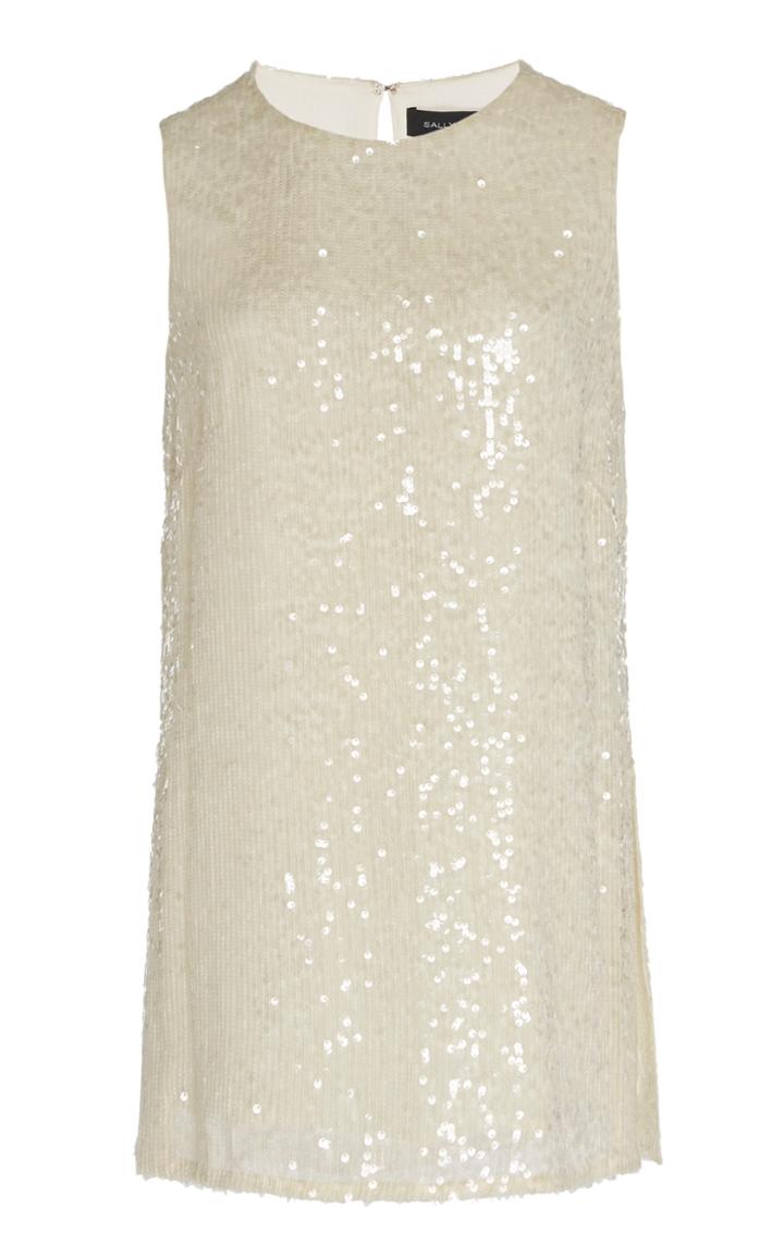 Lapointe Sequined Crepe Top