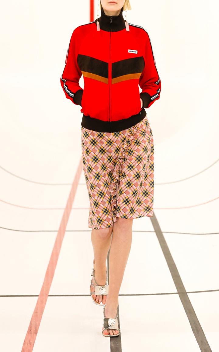 Moda Operandi Miu Miu Ruffle-trimmed Jersey Skirt