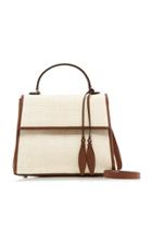 Hunting Season Viola Leather-trimmed Woven Bag