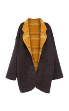 Christine Alcalay Amber Striped Cocoon Coat