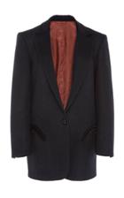 Blaz Milano Cord-trimmed Wool Blazer