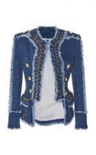 Balmain Denim Crop Jacket