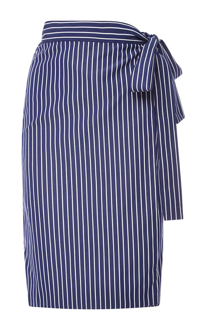 Mds Stripes Reversible Wrap Skirt