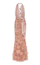 Moda Operandi Marchesa Feather-embroidered Tulle Dress Size: 0