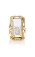 Moritz Glik Rectangular Diamond Kaleidoscope Shaker Ring
