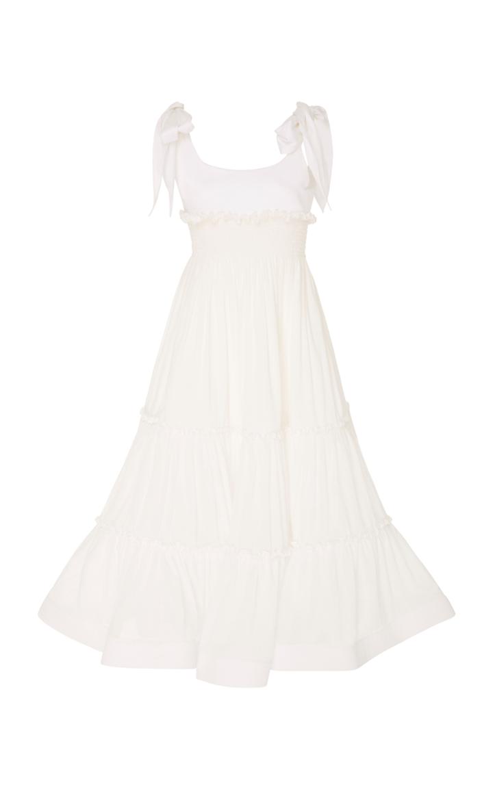 Leal Daccarett Esperanza Smocked A-line Dress