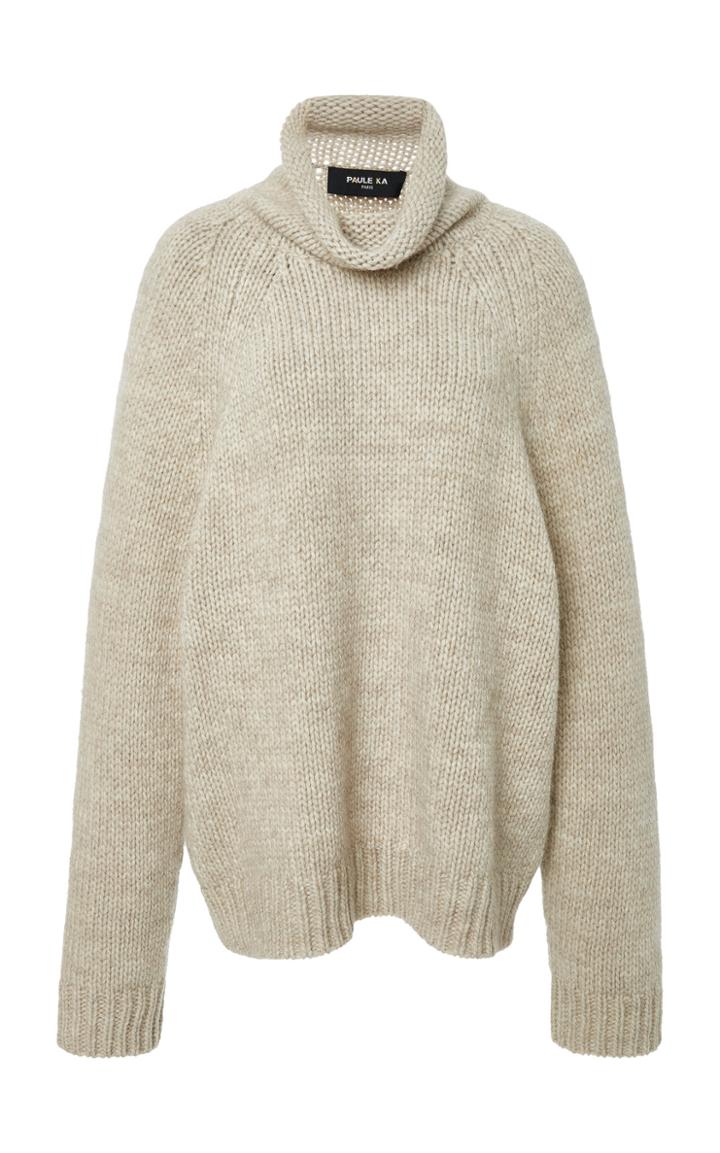 Paule Ka Wool-blend Oversized Turtleneck Sweater