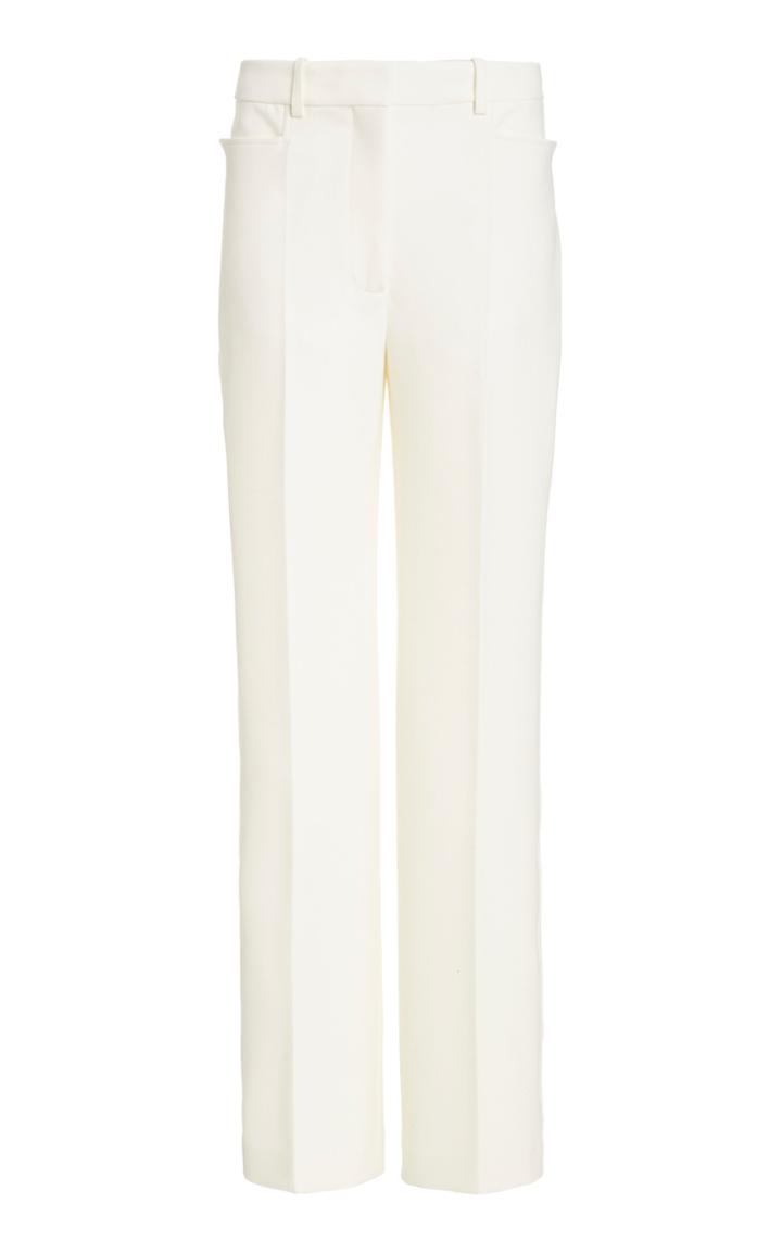 Victoria Beckham Wool-blend Straight-leg Trousers
