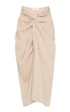Max Mara Uva Lightweight Wool Draped Skirt