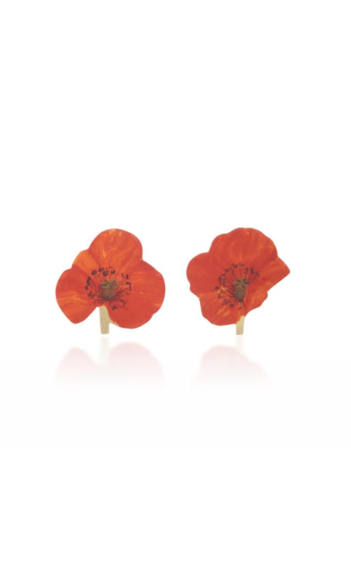 Christopher Thompson Royds Poppy Stud Earrings