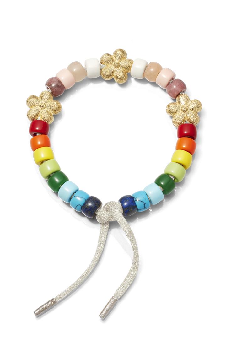 Moda Operandi Carolina Bucci 18k Gold Fiore Rainbow Forte Beads Bracelet