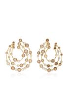 Ruth Grieco 18k Brown, Gold And White Diamond Earrings