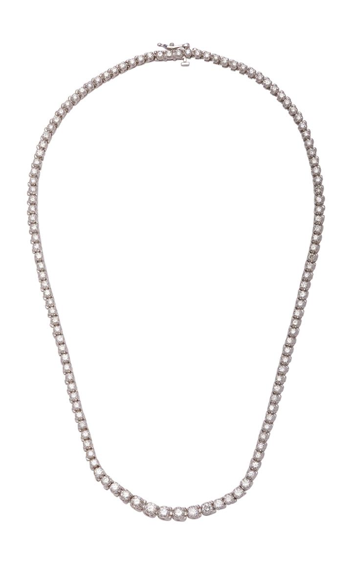 Maria Jose Jewelry Riviera 14k White Gold And Diamond Necklace