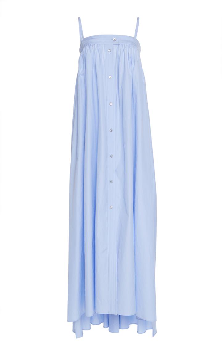 Martin Grant Ruffled Spaghetti Strap Dress