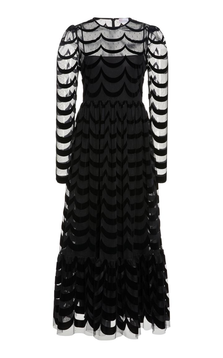 Moda Operandi Red Valentino Striped Devore Gown