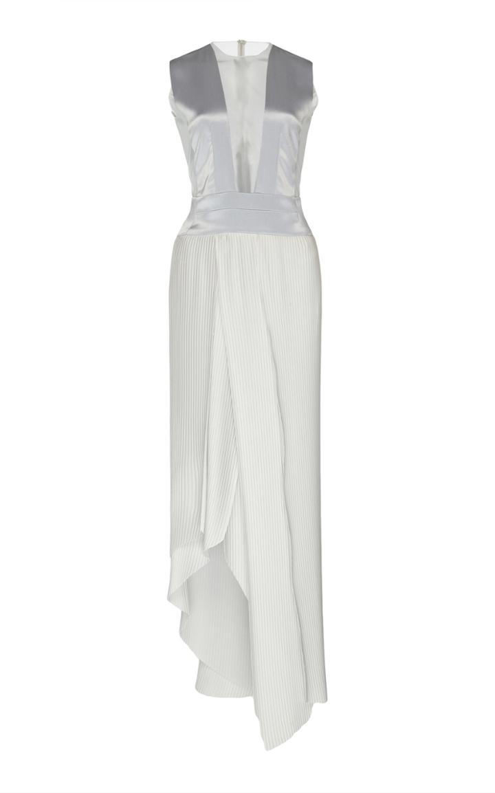 Galvan Glaciar Plisse Dress