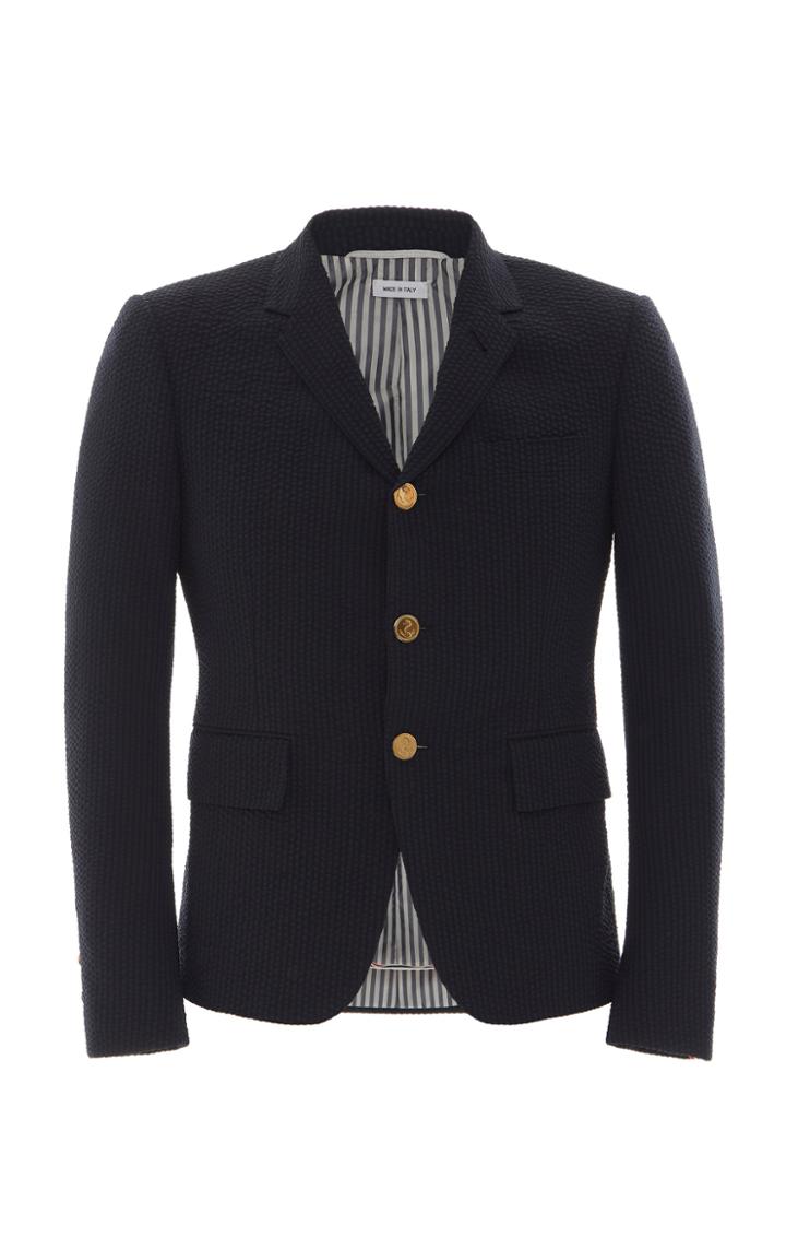 Thom Browne Single-breasted Engineered Wool Blazer