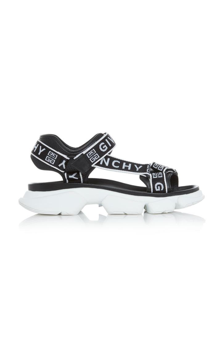 Givenchy Jaw Logo-jacquard Leather Sandals