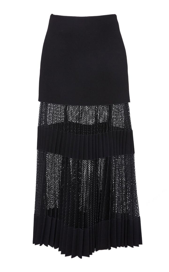 Dion Lee Pleated Net Skirt