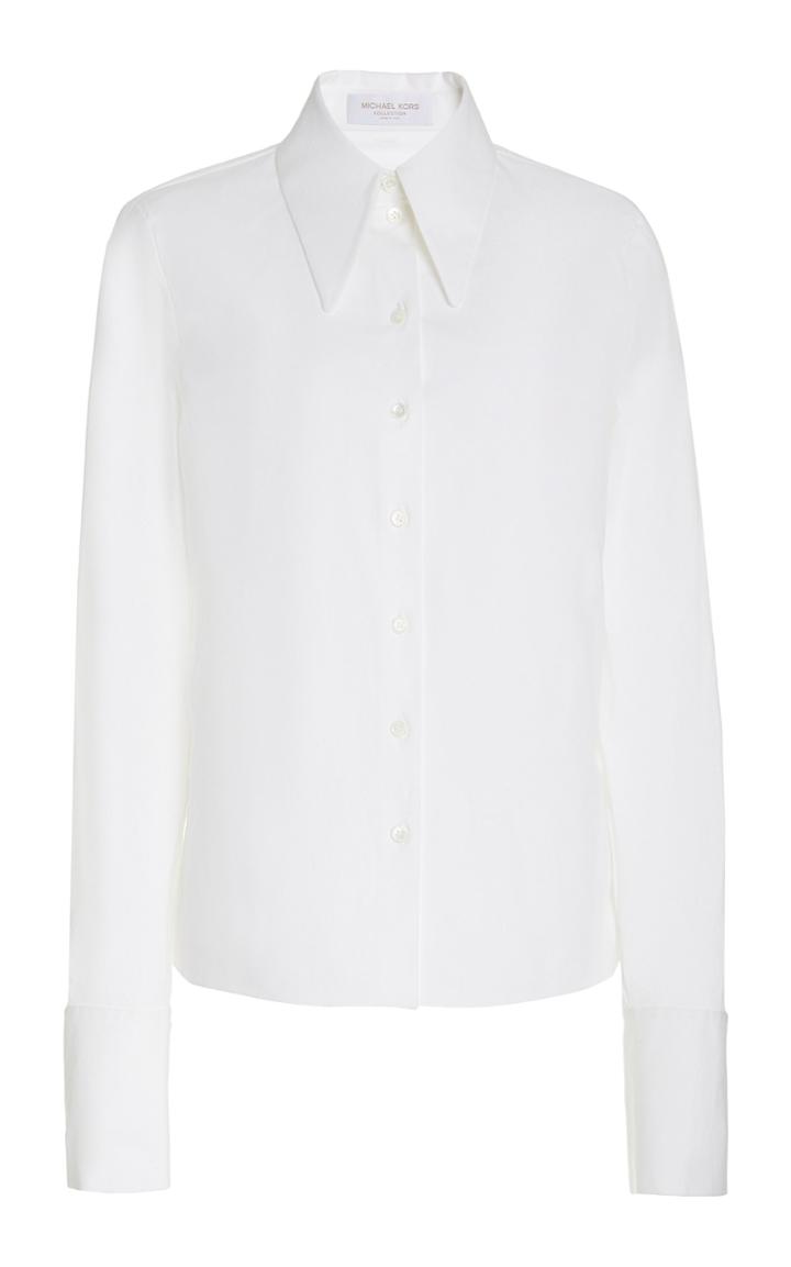 Moda Operandi Michael Kors Collection Organic Stretch Cotton-poplin Shirt