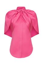 Moda Operandi Brandon Maxwell Wool Satin Cape Top