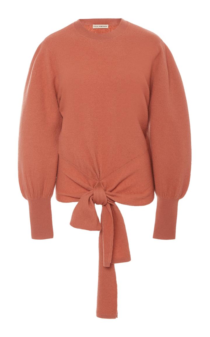 Ulla Johnson Tatiana Tie-detailed Merino Wool Sweater Size: M
