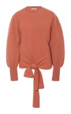 Ulla Johnson Tatiana Tie-detailed Merino Wool Sweater Size: M