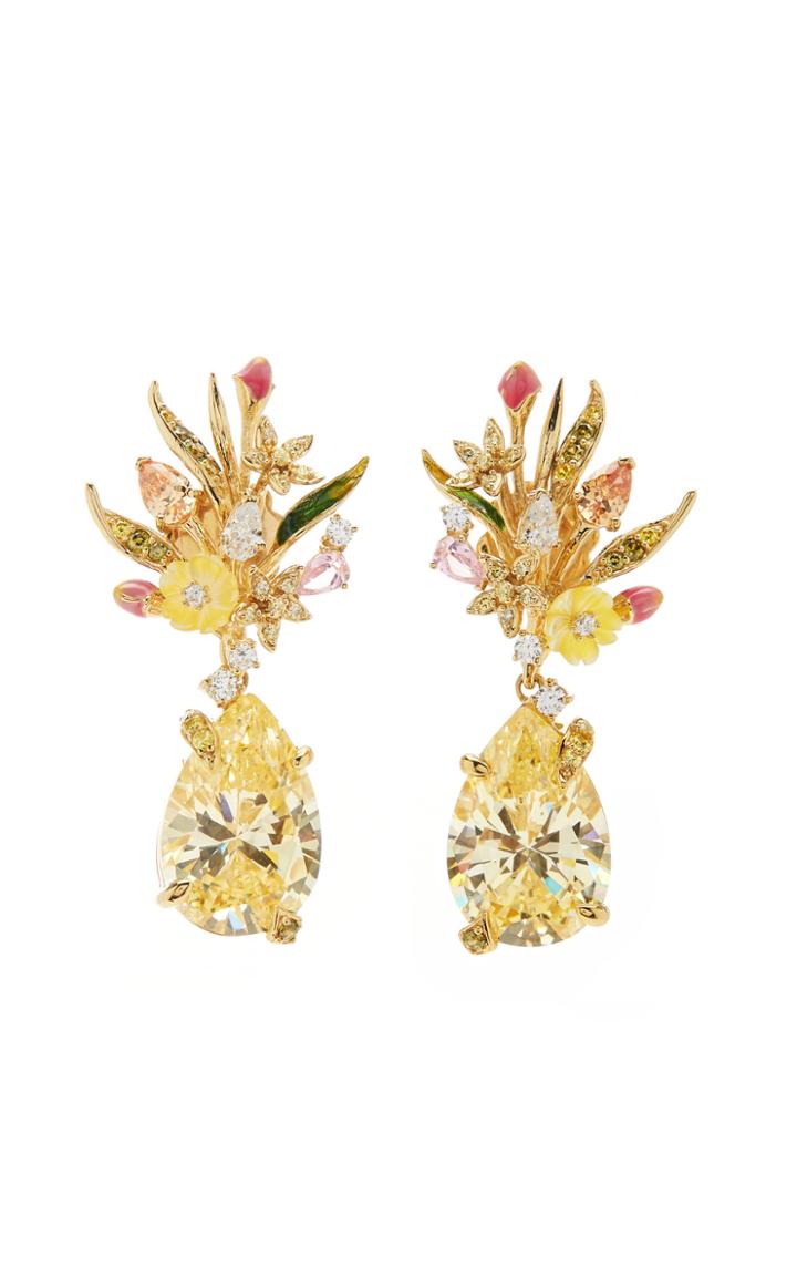 Anabela Chan Mini Posie Canary Earrings